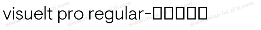 visuelt pro regular字体转换
